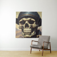 Skull Oil Painting Style Painting Illustration