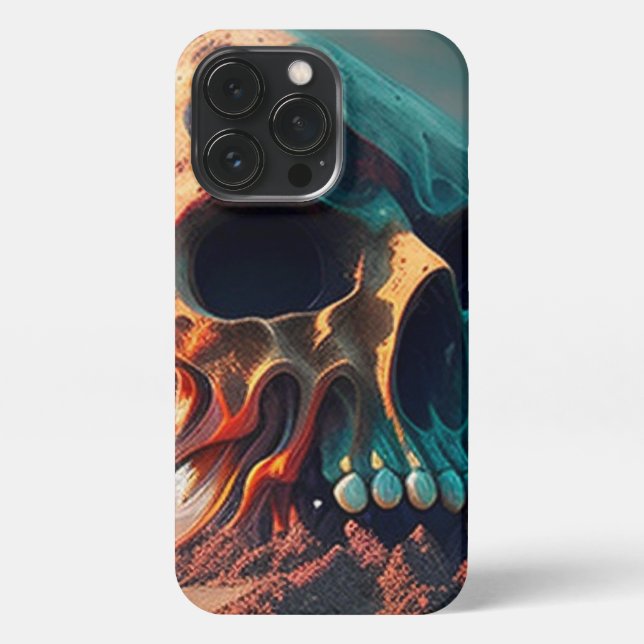 Skull on the beach iPhone case (Back)