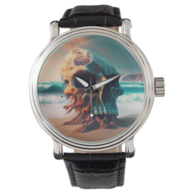 Skull on the beach watch (Front)