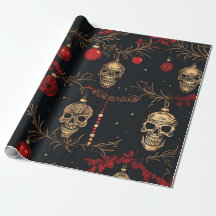 Skull Ornament Wrapping Paper