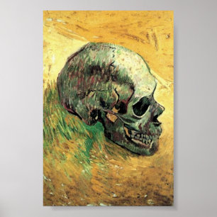 Skull Painting , Van Gogh Famous Painting Poster