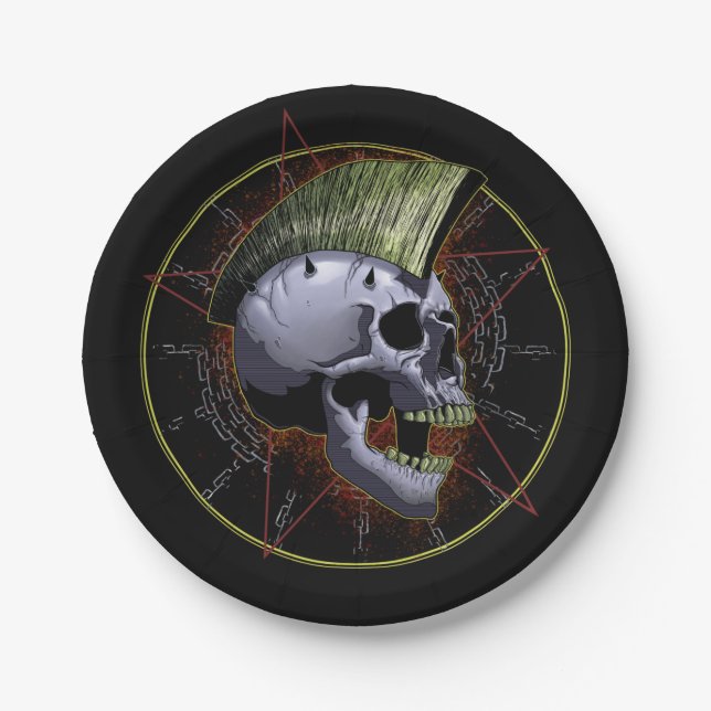Skull Paper Plate (Front)