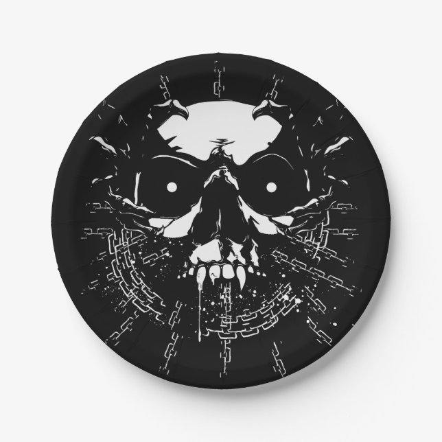 Skull Paper Plate (Front)