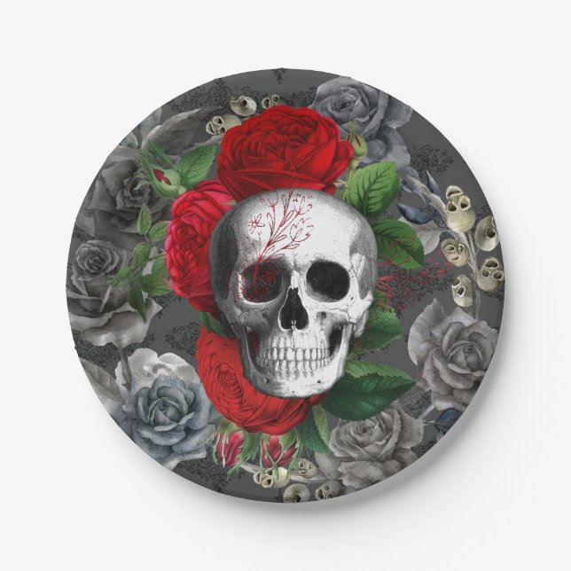 Skull Paper Plate (Front)