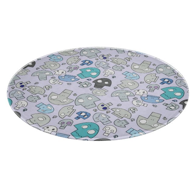 Skull Pattern Cutting Board (Corner)