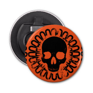 Skull Pattern Fun Halloween Goth Punk Any Colour Bottle Opener