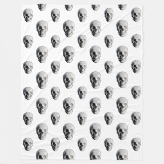 Skull Pattern Halloween Fleece Blanket