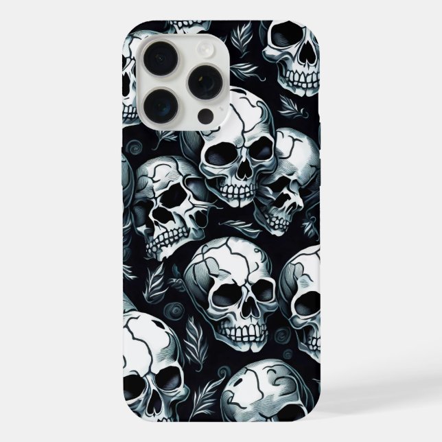 Skull Pattern Halloween themed iPhone Case (Back)