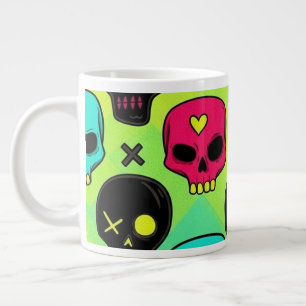 Skull Pattern Jumbo Specialty Mug
