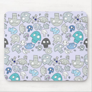 Skull Pattern Mouse Pad