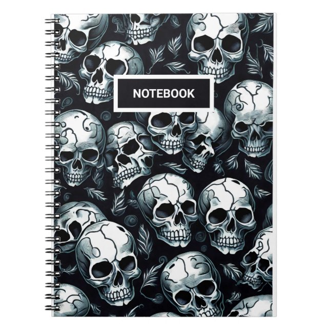 Skull Pattern Notebook (Front)