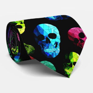 Skull patterned  tie