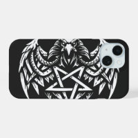 Skull Pentagram Tribal by BurnsInhell