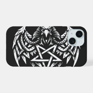 Skull Pentagram Tribal by BurnsInhell iPhone 15 Case