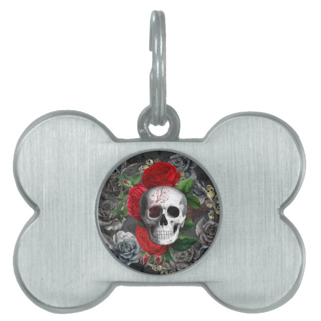 Skull Pet ID Tag (Front)