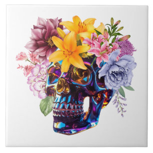 SKULL PETALS TILE