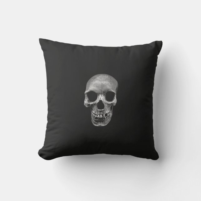 Skull Photograph Outdoor Cushion (Front)