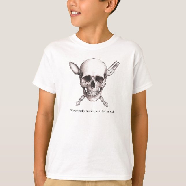 Skull Picky Eaters T-Shirt (Front)
