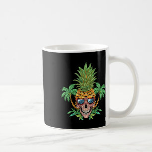 Skull Pineapple Aloha Beaches Hawaiian Flowers Haw Coffee Mug