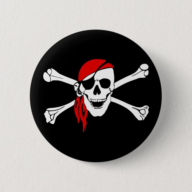 skull pirate button (Front)