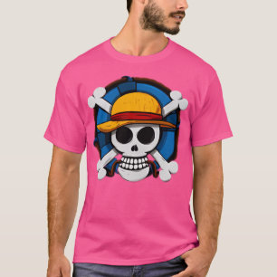 Skull Pirate Crane Chapeau 	 Respirant T-Shirt