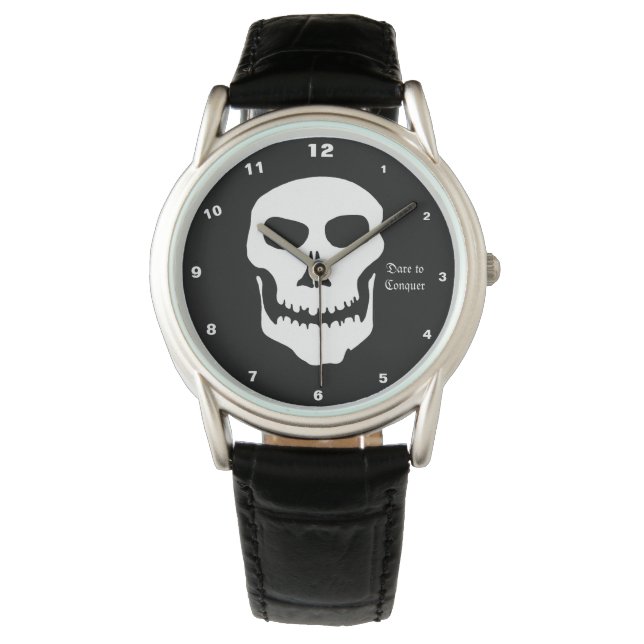 Skull & Pirates Flag fashion Watch /Dare 2 conquer (Front)