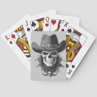 Skull playing card