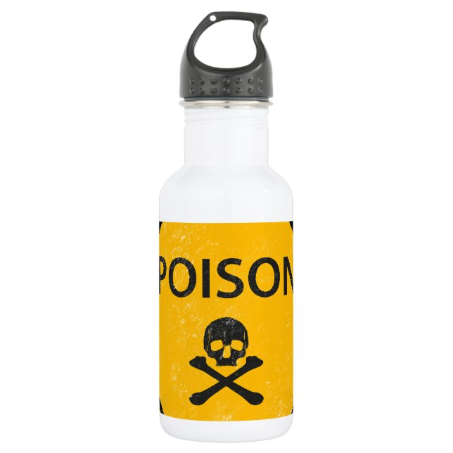 skull poison 532 ml water bottle (Front)
