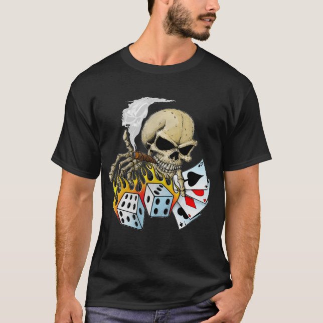 SKULL POKER T-Shirt (Front)