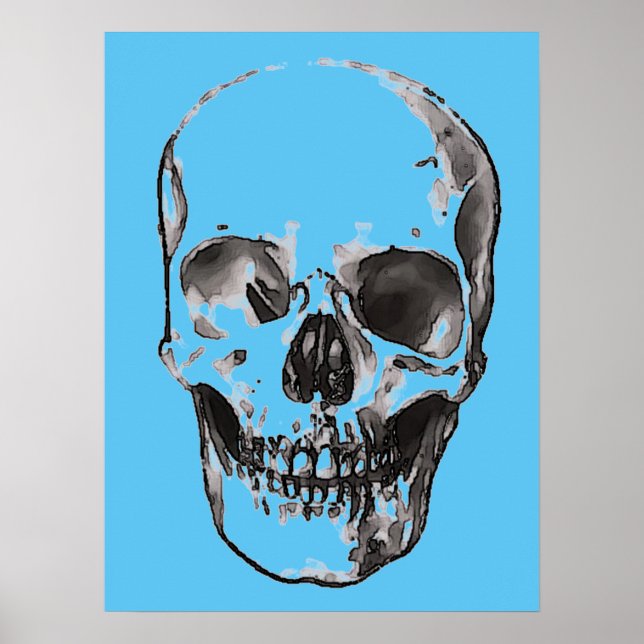 Skull  Pop Art Poster (Front)