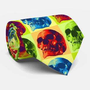 Skull Pop Art Tie