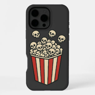 Skull Popcorn Box Sticker  iPhone 16 Pro Max Case