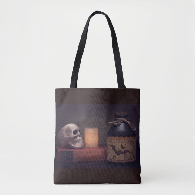 Skull & Potion Tote Bag (Front)