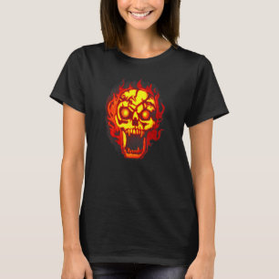 Skull Pumpkin Carving Boy Girl Party Scary Horror T-Shirt