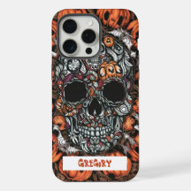 Skull & Pumpkin iPhone Case