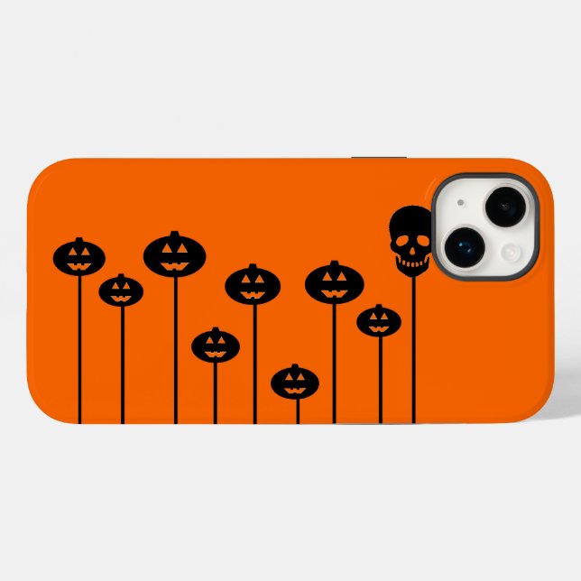 Skull & Pumpkins Case-Mate iPhone Case (Back (Horizontal))