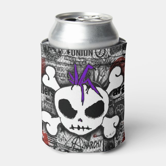 Skull Punk Can Cooler (Can Front)