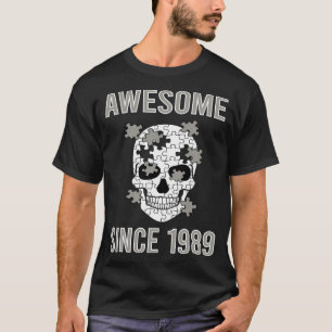 Skull Puzzle - Awesome Since 1989 T-Shirt