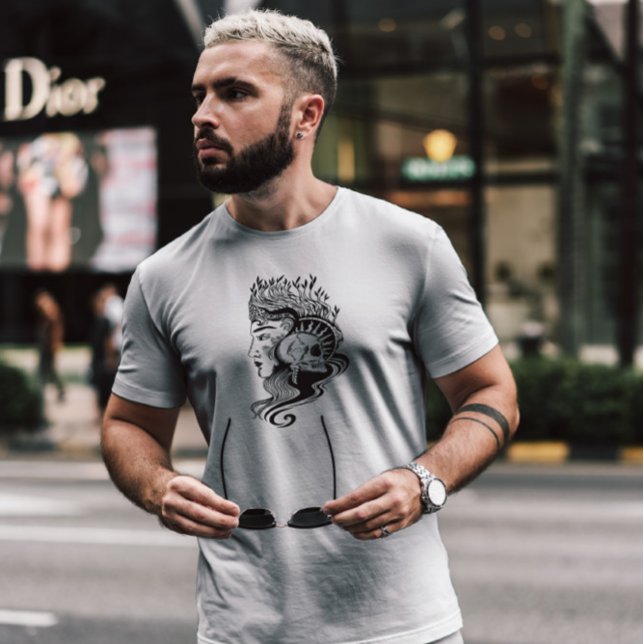 Skull Queen Dark Art Nouveau T-Shirt (Creator Uploaded)