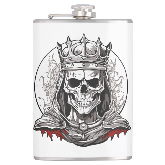 SKULL QUEEN HIP FLASK (Front)