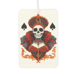 Skull Queen of Spades Car Air Freshener