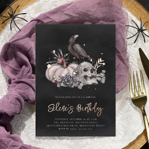 Skull & Raven Halloween Birthday Party