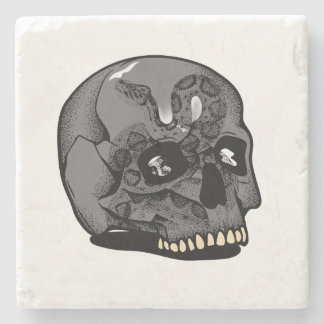 Skull Rebel Street Culture Stone Coaster
