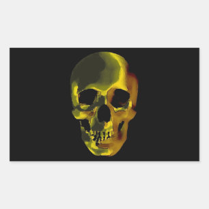 Skull Rectangular Sticker
