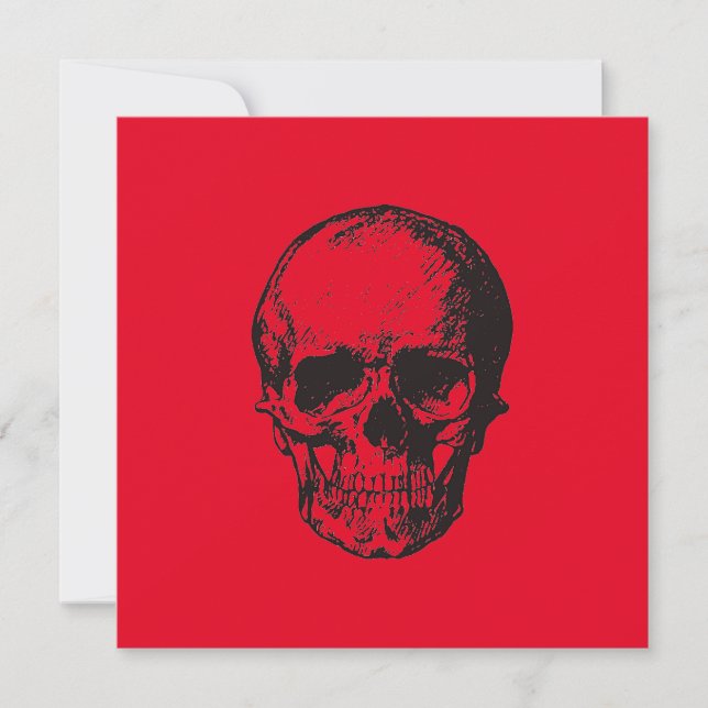Skull Red Pop Art (Front)
