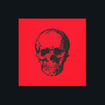 Skull Red Pop Art Canvas Print<br><div class="desc">This product was very good and I love how easy it is for customise design. The design was very simple so I'm very pleased when I create.</div>