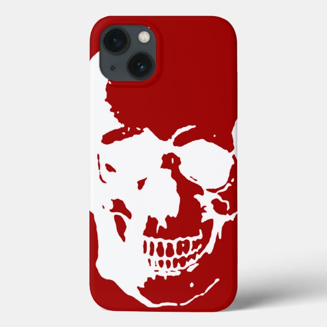 Skull Red White Metal Fantasy Art iPad Air Case (Back)