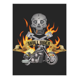 Skull Rider Motorcycle Community Sign
