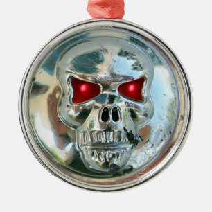 SKULL RIDERS METAL TREE DECORATION