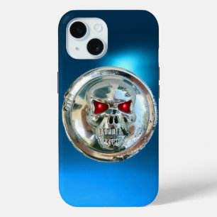 SKULL RIDERS MONOGRAM blue iPhone 15 Case